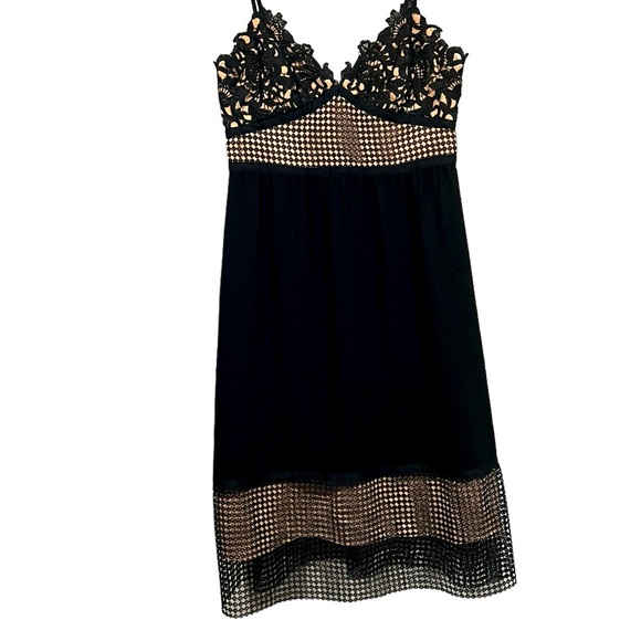 Theory Womens Melaena Black Lace Overlay Silk Lining Cocktail Dress Sz 2 - Picture 7 of 11